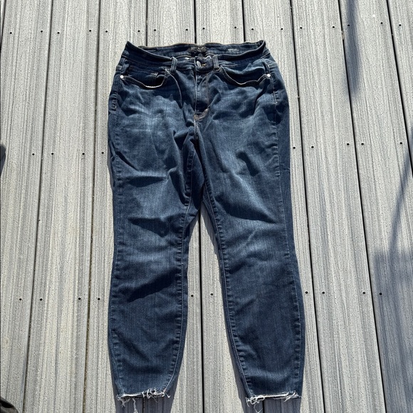 Judy Blue Denim - Judy Blue - Skinny Fit, Dark Blue Wash - size 14W